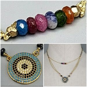 Nakamol Crystal & Natural Gemstones with a Turkish Evil Eye Motif